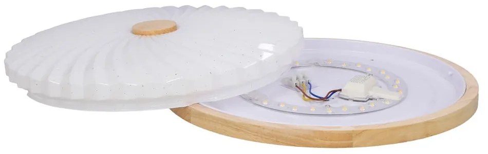 Biała lampa sufitowa LED 38x38 cm Lemo – Candellux Lighting