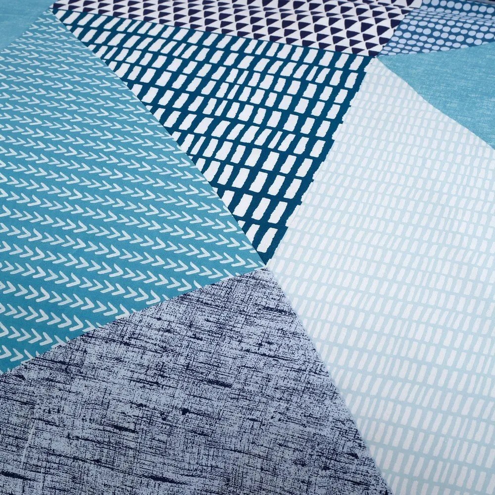 Zielononiebieska pościel dwuosobowa 230x220 cm Larsson Geo – Catherine Lansfield