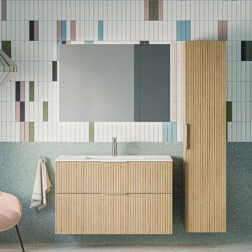 Zestaw mebli łazienkowych TIM 100 cm z umywalką