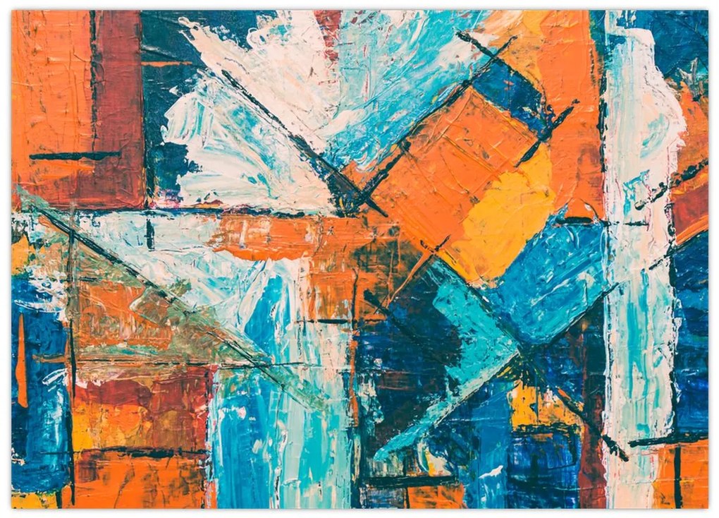 Obraz na szkle - Abstrakcja (70x50 cm)