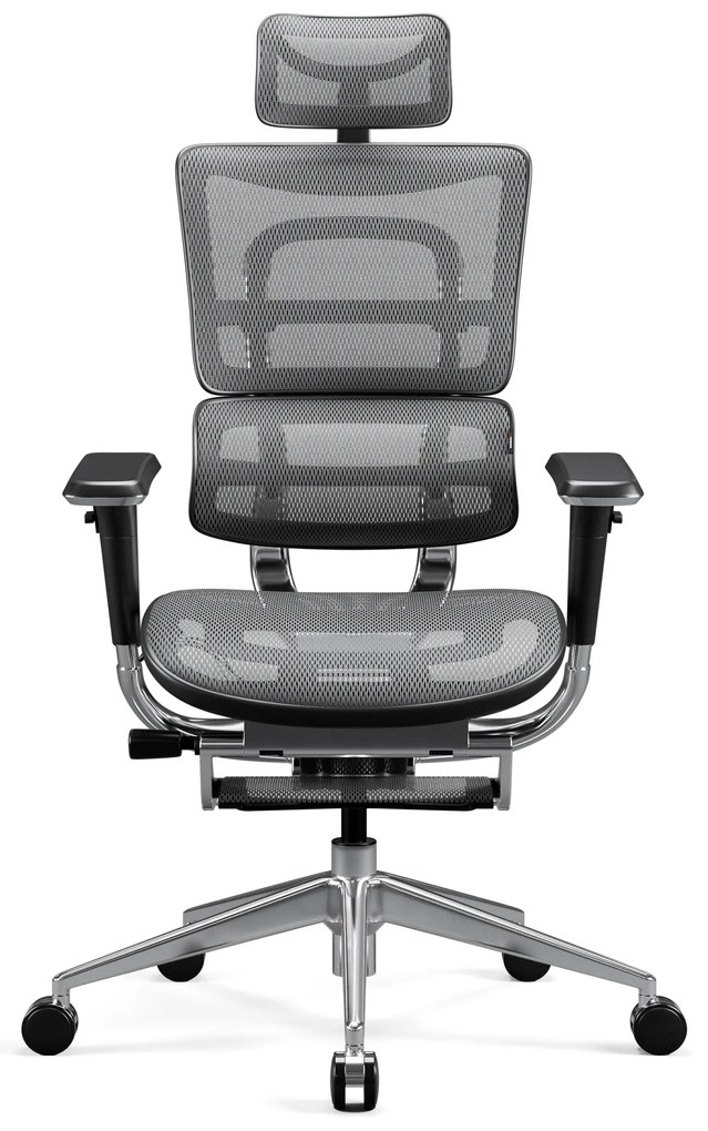Fotel ergonomiczny Diablo V-Master, czarno-szary