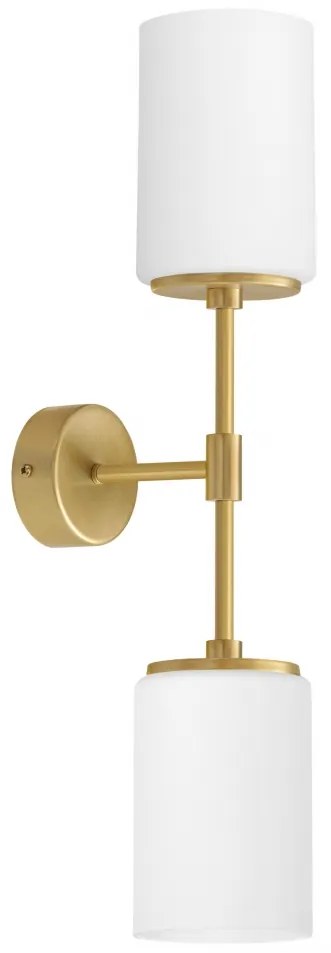 Złoty kinkiet 2-płomienny do salonu KR-K2