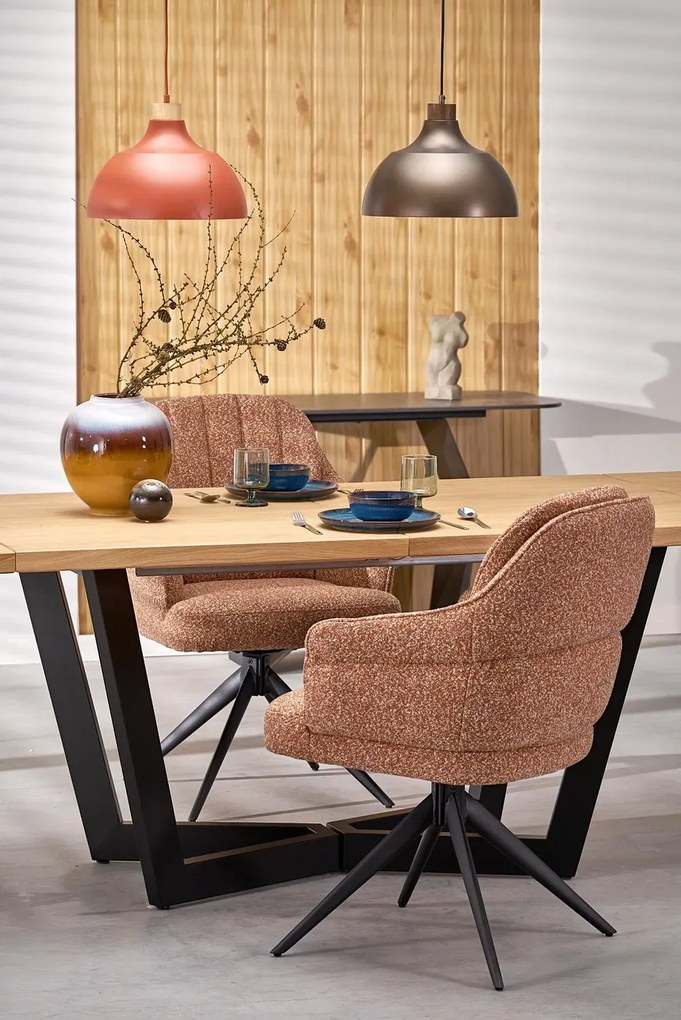 Krzesło cynamonowe z obrotowym siedziskiem Z6-T36