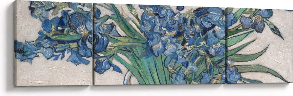Obraz - Vincent van Gogh, Irises, reprodukcje (170x50 cm)