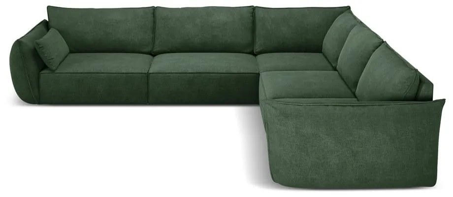 Ciemnozielony narożnik (róg zmienny) Vanda – Mazzini Sofas