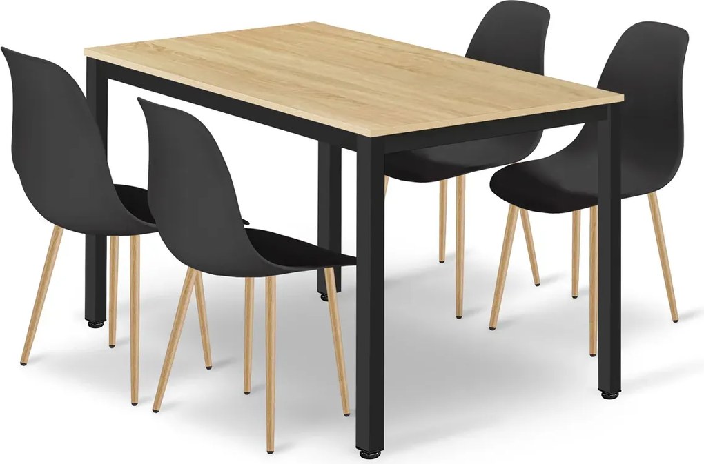 Komplet mebli stół + 4 krzesła H1-C91