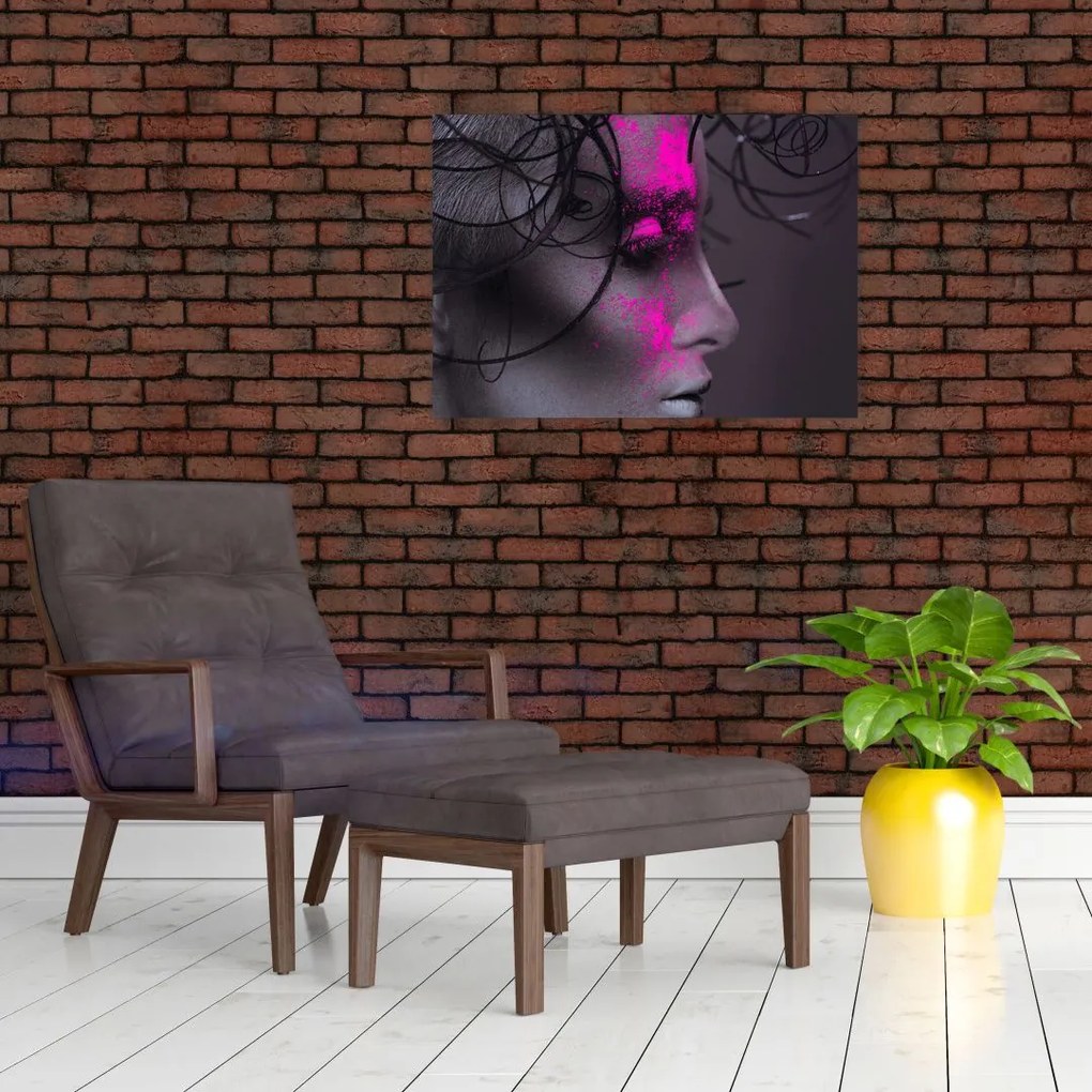 Obraz na szkle kobiety (70x50 cm)