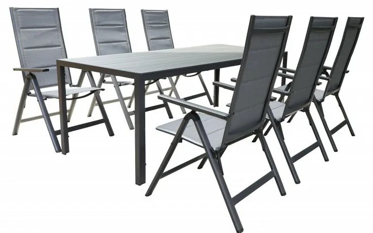 Stół ogrodowy Haggen, 150 x 90 x 74 cm, aluminium