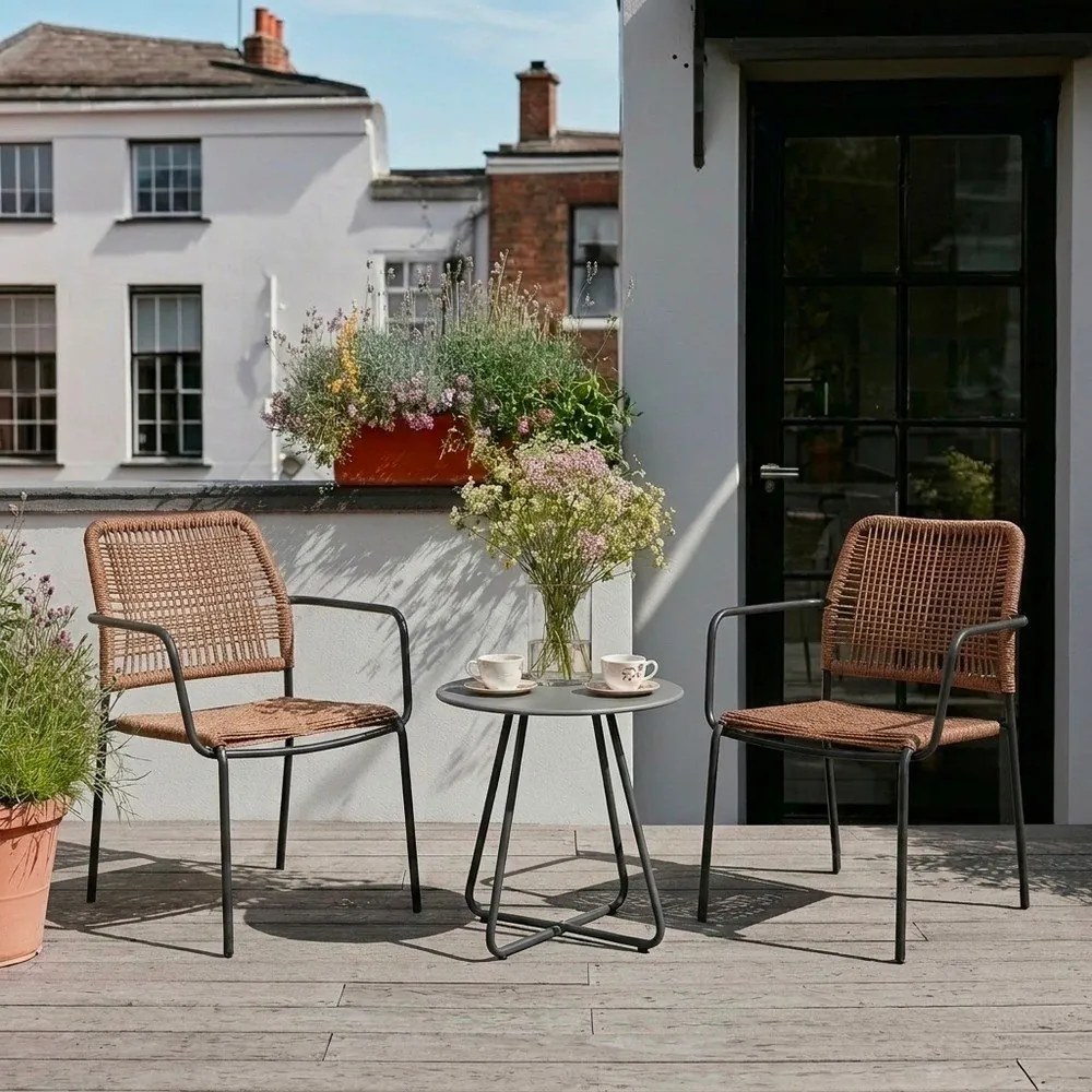 Stalowy okrągły stolik ogrodowy ø 45 cm Jable – Bizzotto