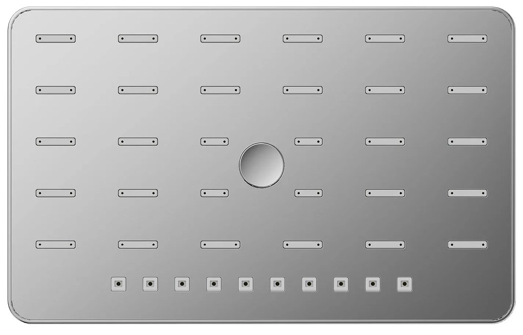 Deszczownica NT200 z tworzywa ABS32 x 20 cm - 3 tryby strumienia