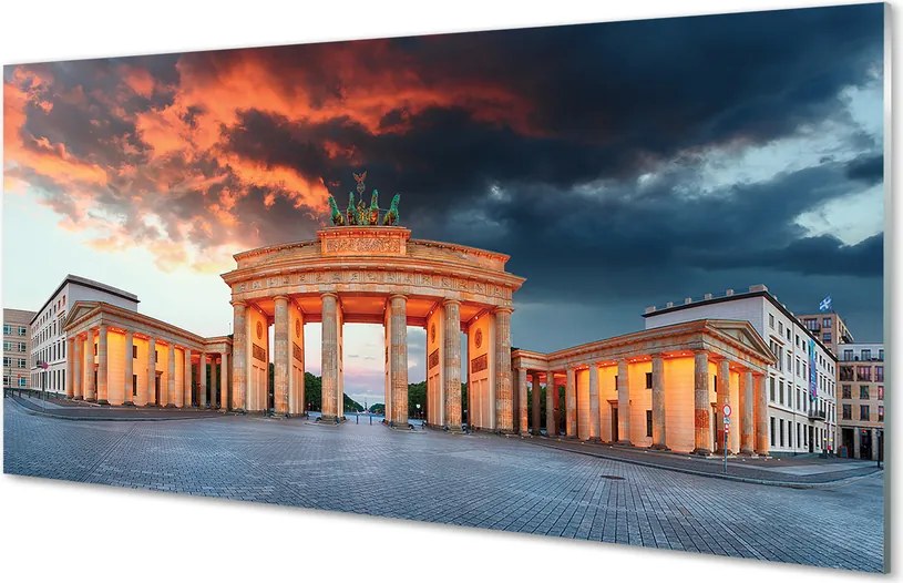 Szkło do Kuchni na Ścianę Symbol Berlina: Brama Brandenburska
