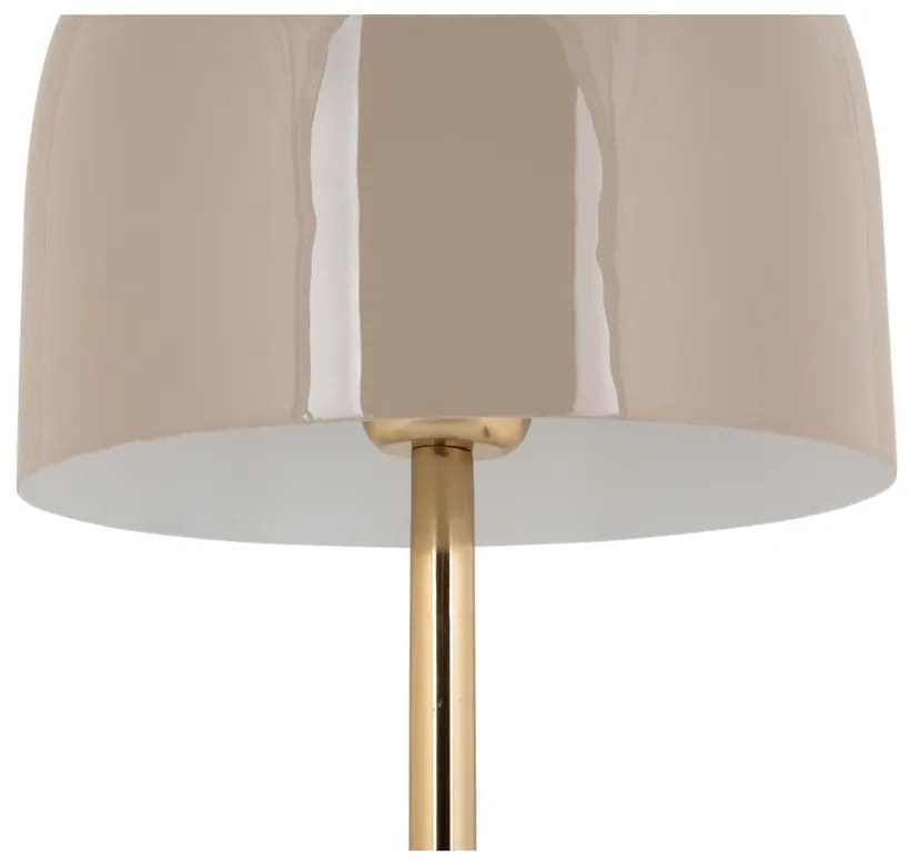 Kremowa lampa stołowa z metalowym kloszem (wysokość 50 cm) Manta – Leitmotiv