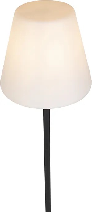 Nowoczesna lampa podłogowa zewnętrzna czarna - Virginia