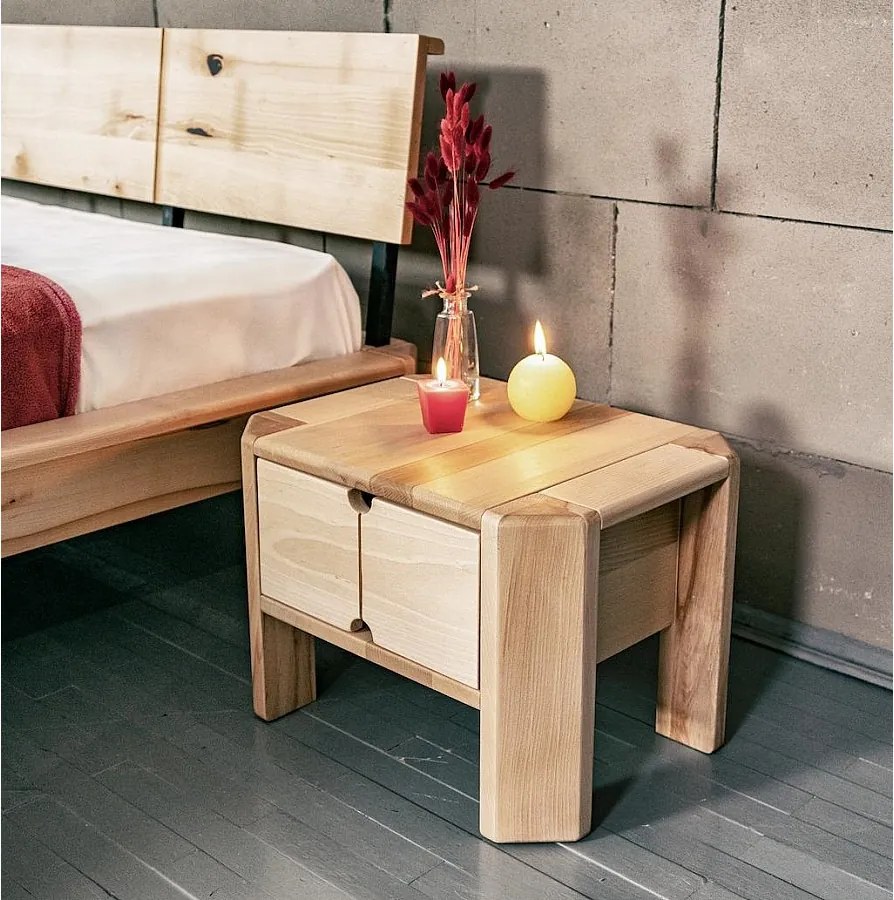 Stolik nocny 50x38x35 cm naturalny Loft