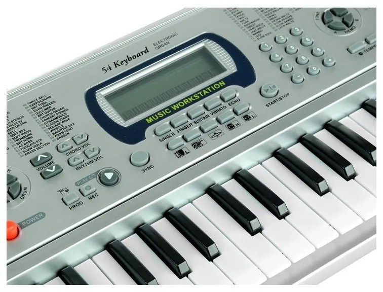 Keyboard mq5407 organy 54 klawisze lcd ładowarka