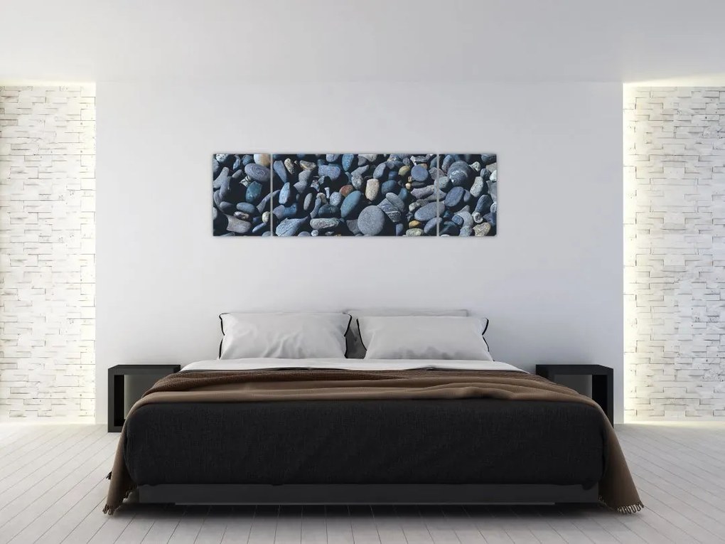 Obraz kamyków z plaży (170x50 cm)