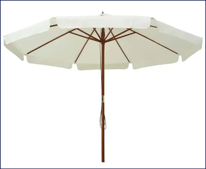 Klasyczny parasol ogrodowy piaskowa biel - Sorani