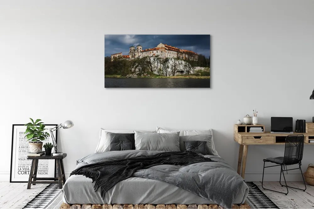 Obraz canvas na ścianę Wawel w Objęciach Wisły