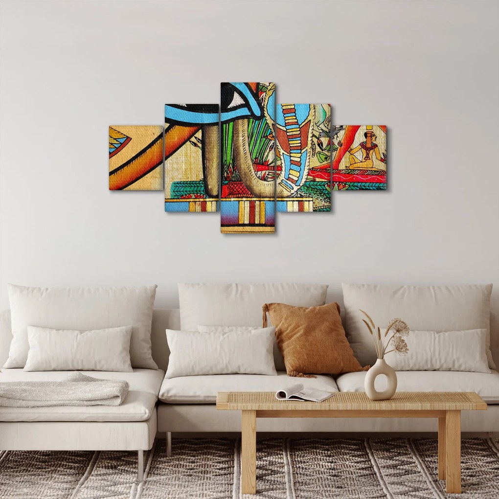 Obraz motywami egipskimi (125x70 cm)