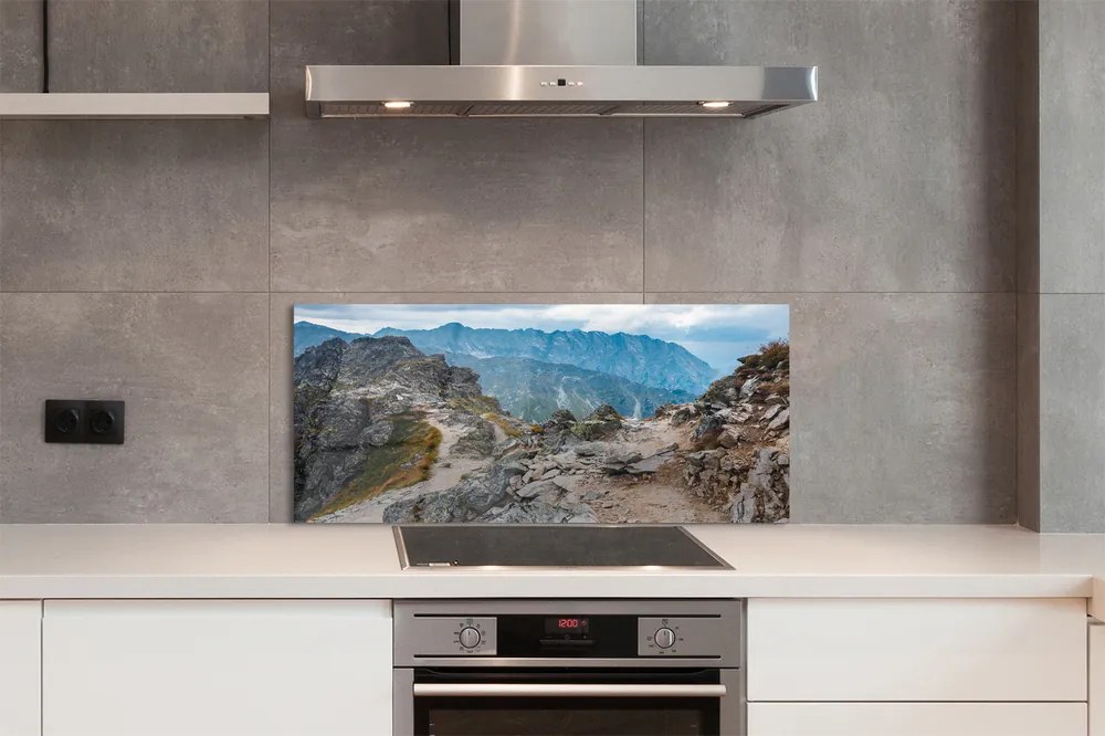 Szklany Panel Majestatyczne Pasmo Górskie