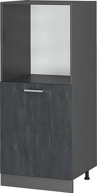 Szafka kuchenna czarny beton 60x57x143 r-line