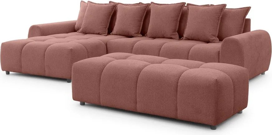 Podnóżek w kolorze terakoty Albane – Ropez