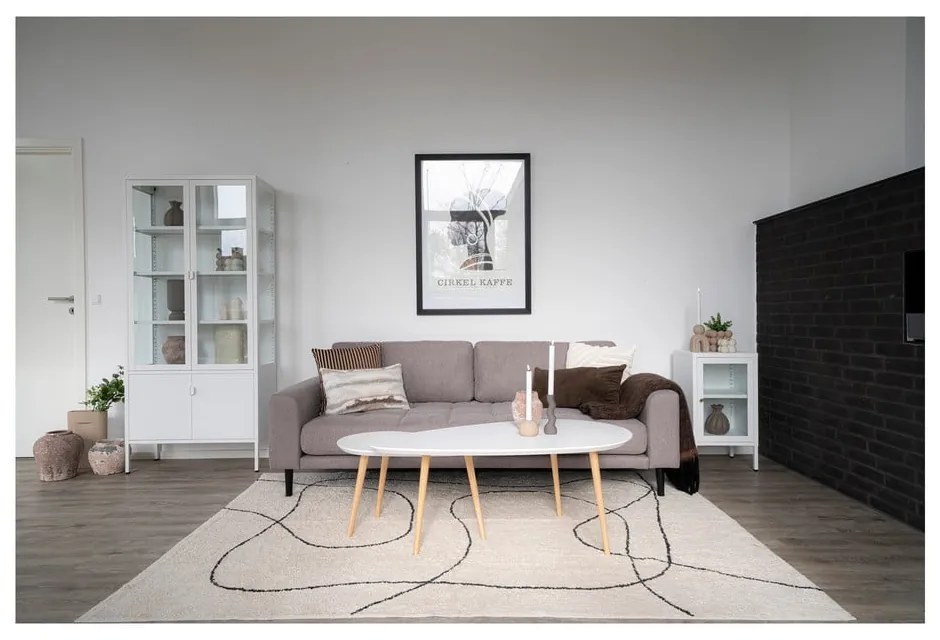 Biała metalowa witryna 80x180 cm Brisbane – House Nordic