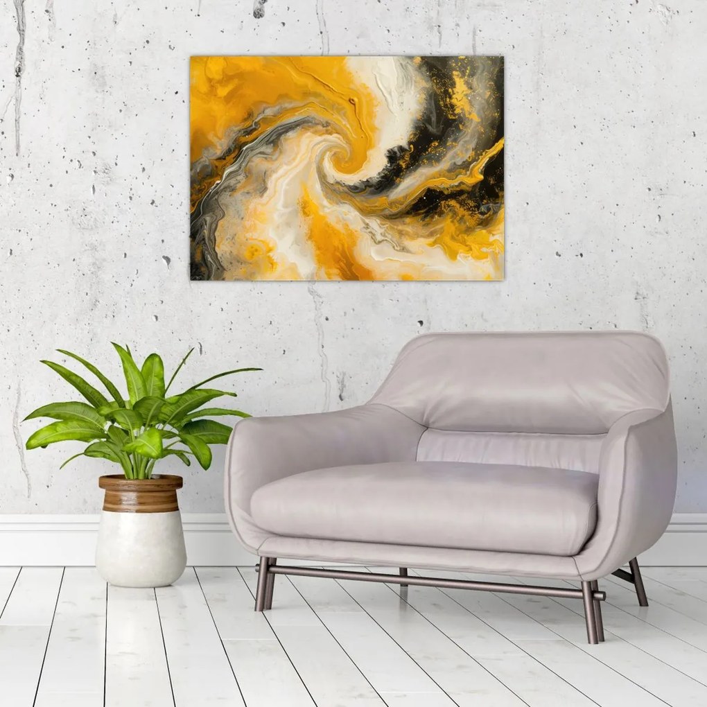 Obraz - Abstrakcja spiralna (70x50 cm)