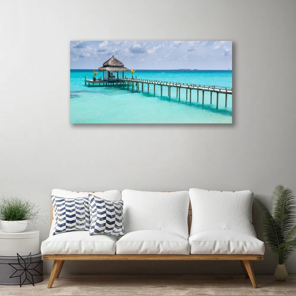 Duży obraz na płótnie Most nad Morskim Brzegiem