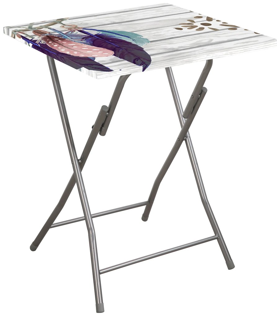 Stolik turystyczny Flower Piórka 60 x 60 cm PATIO