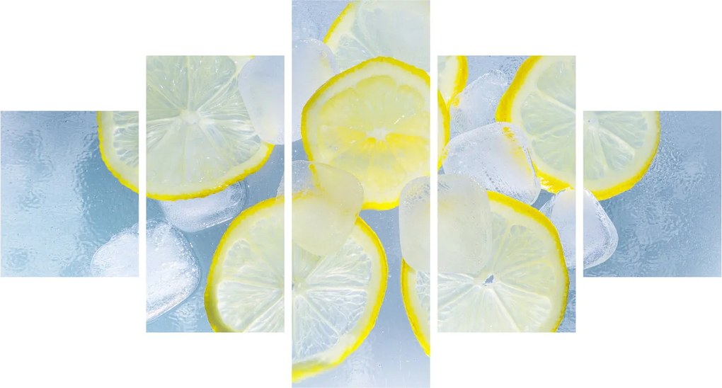Obraz cytryn w lodzie (125x70 cm)