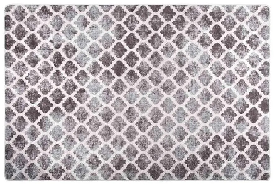 Biało-szary nowoczesny dywan 80x150 W4-H72