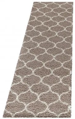 Dywan shaggy Salsa koniczyna beżowy 80 cm x 250 cm