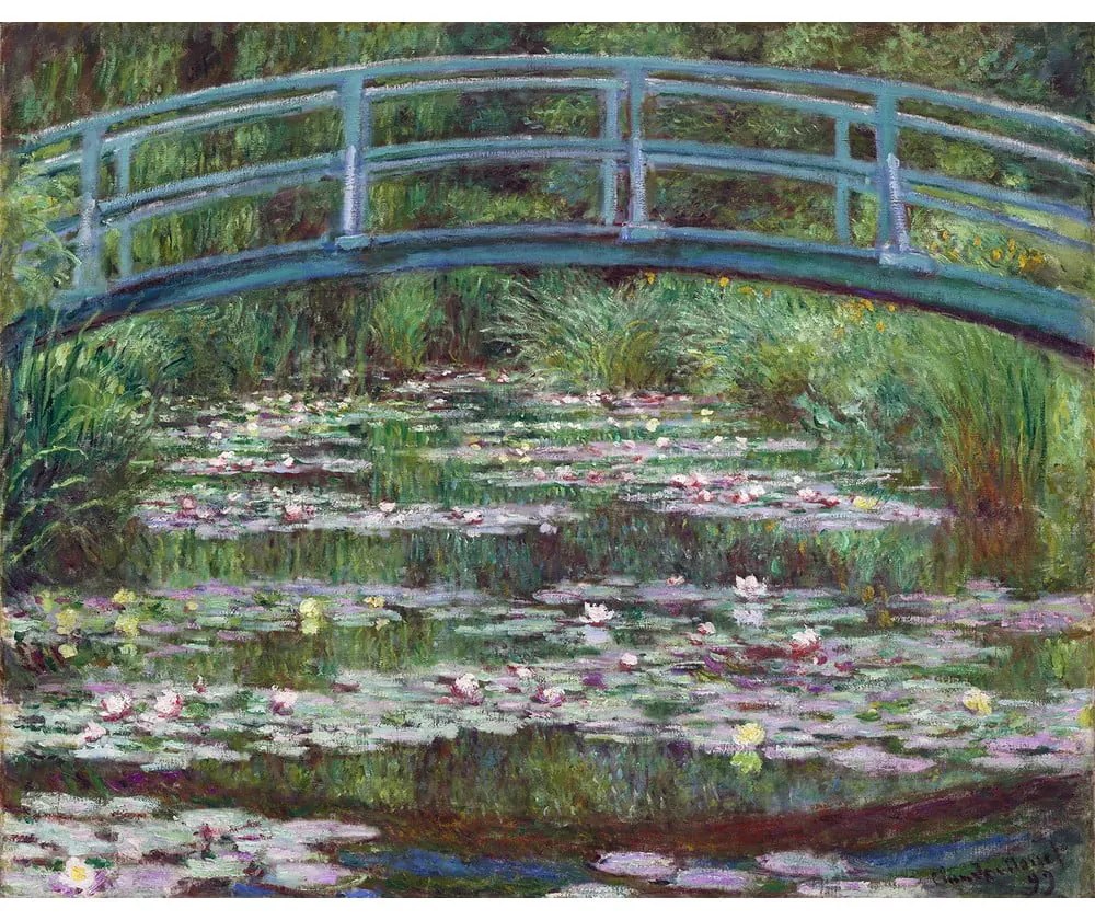 Reprodukcja obrazu Claude'a Moneta – The Japanese Footbridge, 50x40 cm