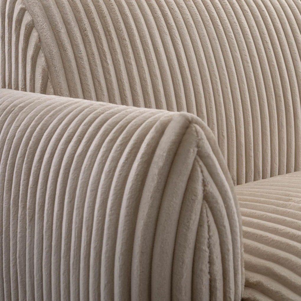 Sofa LINERO Dwuosobowa Beżowa Nowoczesna