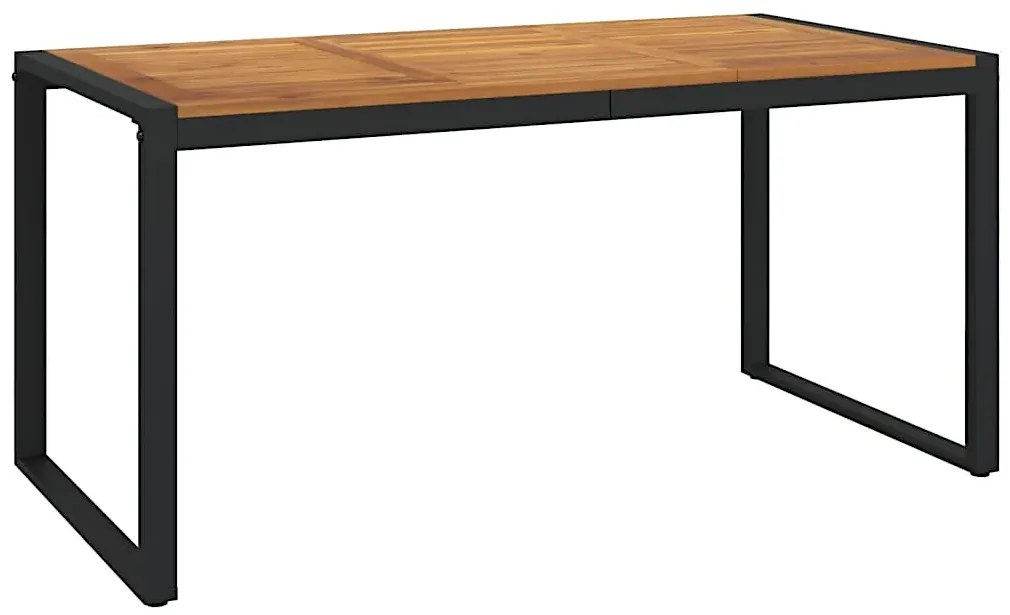 Brązowy drewniany stół ogrodowy - Flores