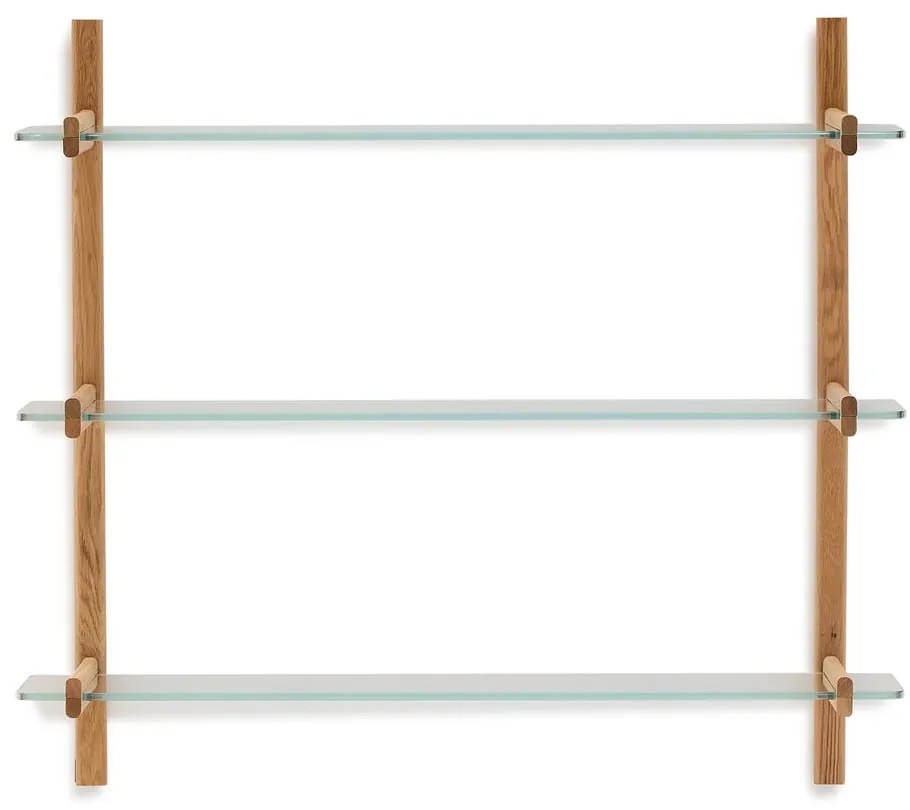 Szklany modułowy system półek w naturalnym kolorze 110x98x30,5 cm Sitra – Kave Home