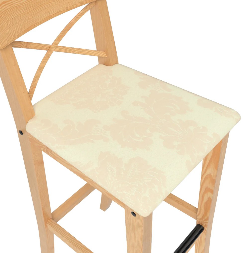 Pokrowiec na krzesło barowe Ingolf z tapicerowanym siedziskiem