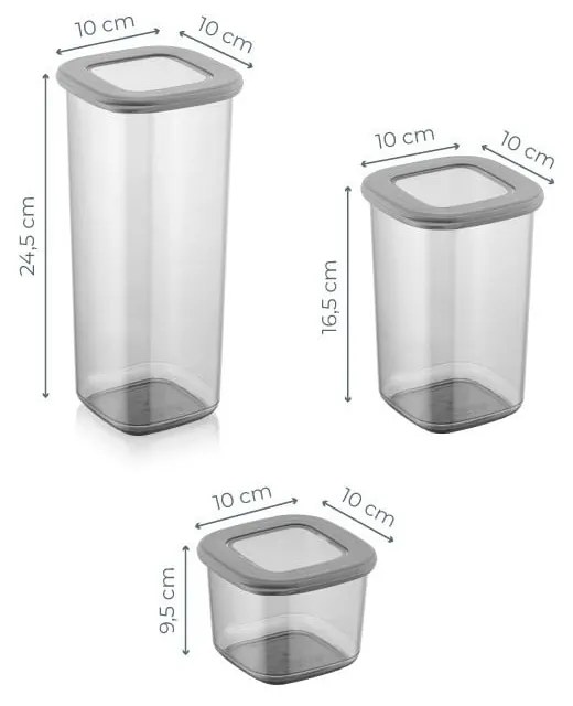 Pojemniki na żywność 24 szt. na żywność Fresco – Hermia