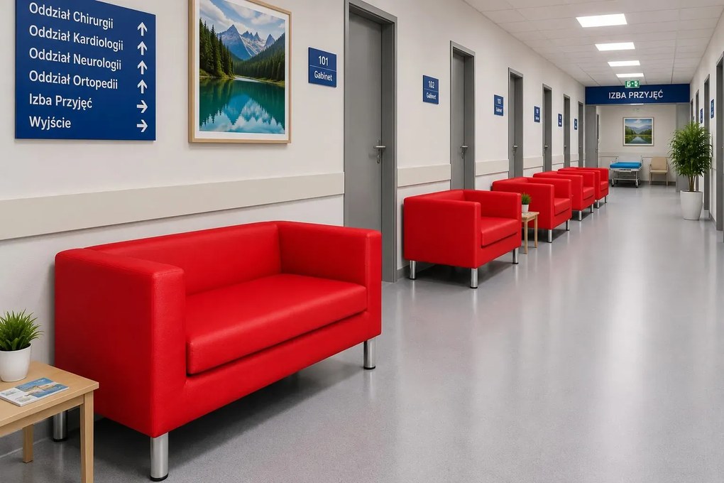 Sofa Monaco : Kolor nogi - Chrom, Kolor tkaniny - EKO-SKÓRA - 15D, Typ tkaniny - Eko-skóra , Wysokość nogi - 15 cm