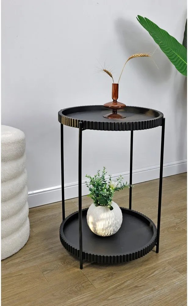 Metalowy okrągły stolik ø 42 cm Herdys – Yes Everyday