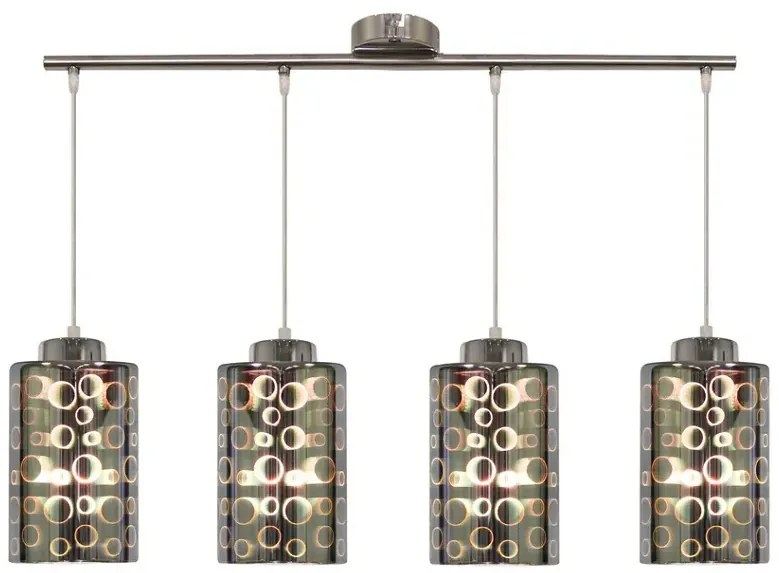 Nowoczesna lampa wisząca na listwie - 4X V064 R4-D51