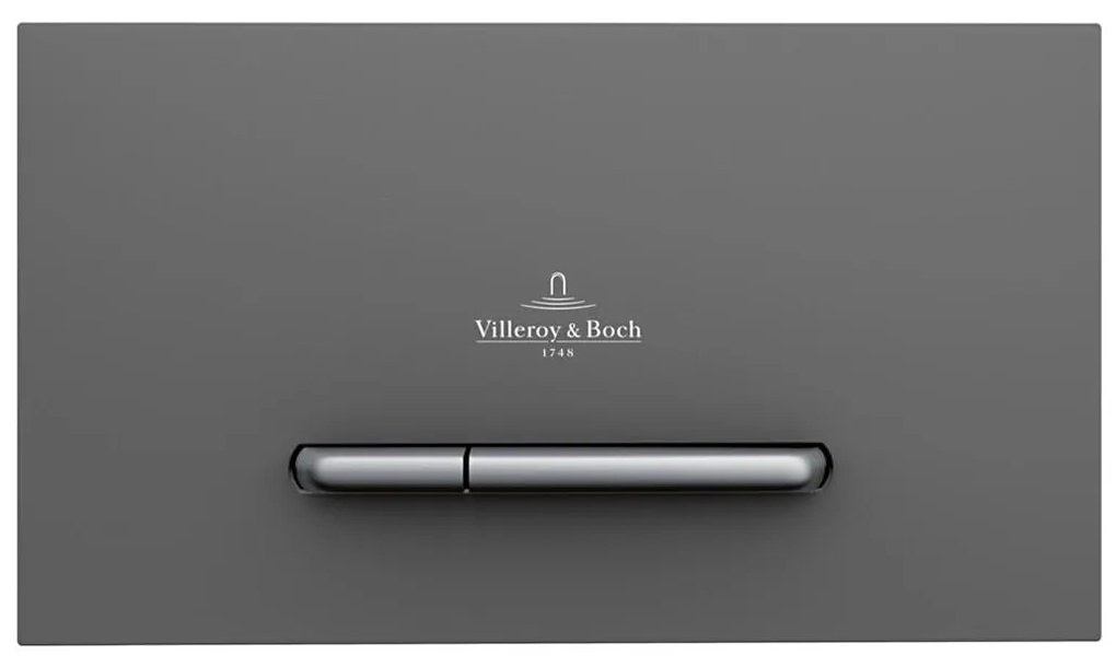 Villeroy & Boch 922169D8 - Przycisk spłukujący VICONNECT antracyt/matowy chrom