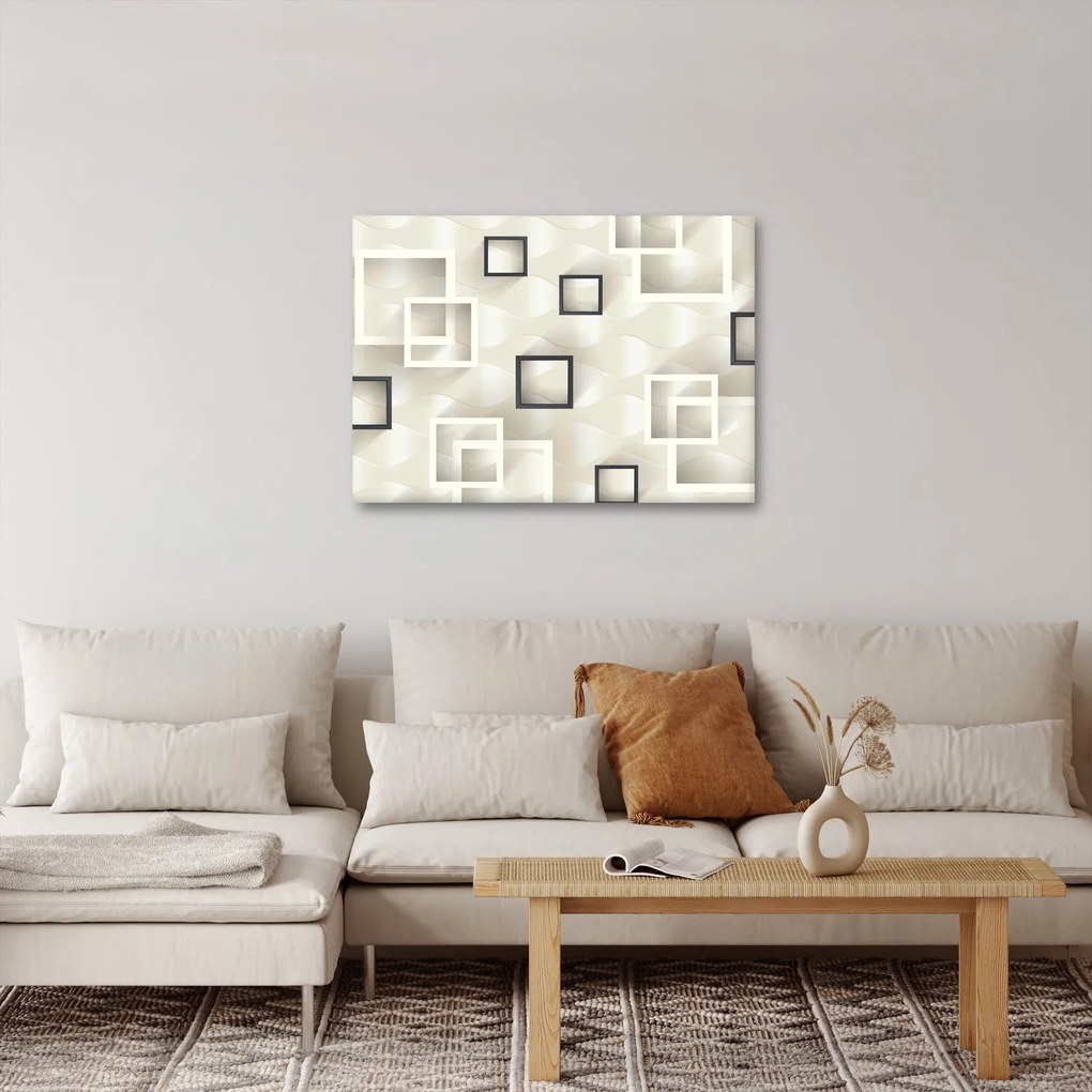 Geometryczny abstrakcyjny obraz (70x50 cm)