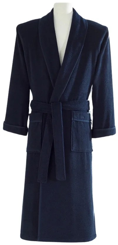 Męski szlafrok LORD + ręczniki + pudełko XL Ciemnoniebieski