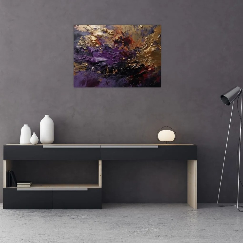 Obraz na szkle - Teksturowana abstrakcja (70x50 cm)