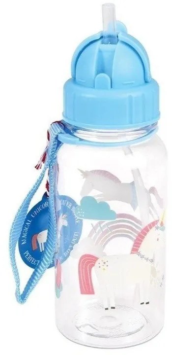 Niebieska butelka dla dzieci z tritanu 500 ml Magical Unicorn – Rex London