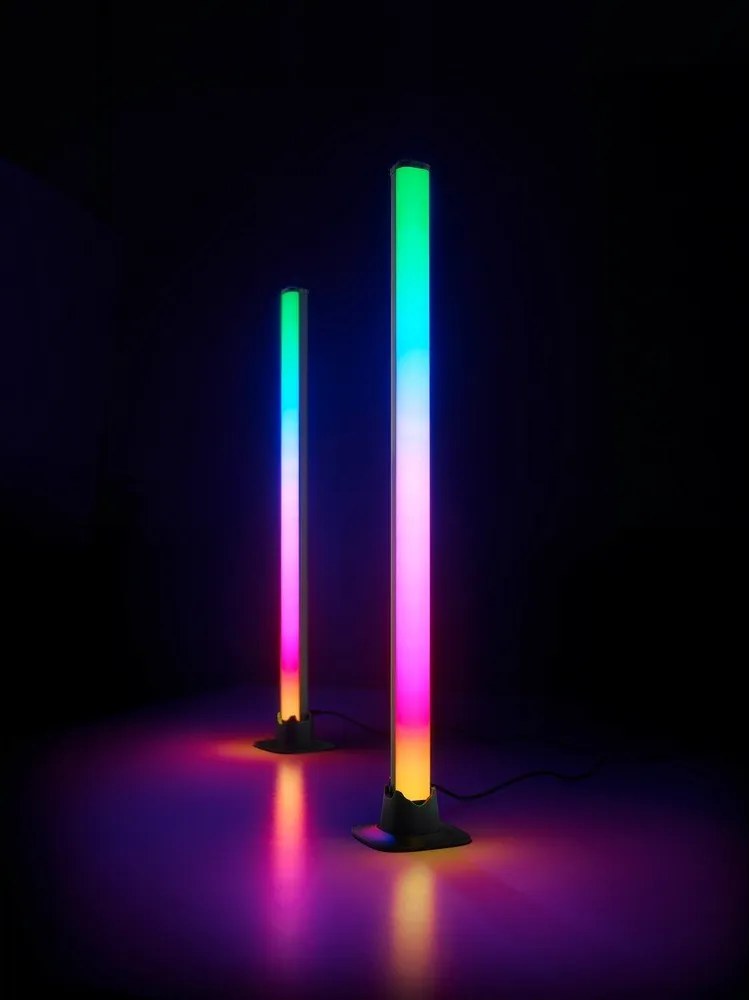 Czarna metalowa lampa stołowa LED (wysokość 55 cm) Boy – Reality