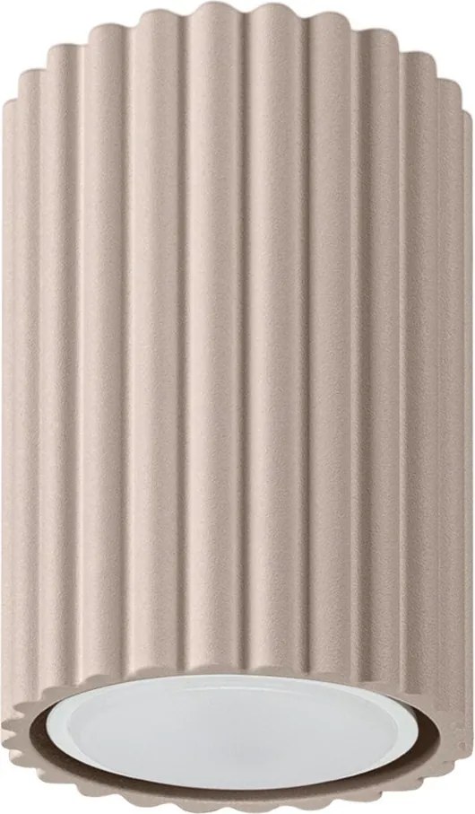 Szarobrązowa metalowa lampa punktowa ø 6,5 cm Gleam – Sollux