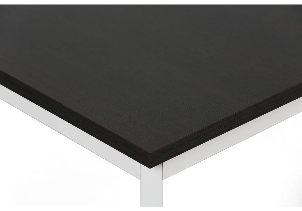 Stół jadalniany TRIVIA, 160x80 cm, szara podstawa, wenge